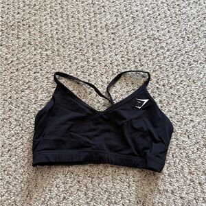 Gymshark Black Strappy Sports Bra
